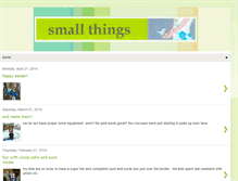 Tablet Screenshot of mostlysmallthings.blogspot.com