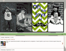 Tablet Screenshot of ohhthejoysofboys.blogspot.com