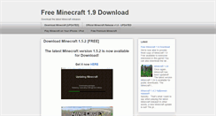 Desktop Screenshot of downloadminecraft19.blogspot.com