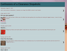 Tablet Screenshot of confessionsofaclearanceshopaholic.blogspot.com