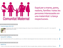 Tablet Screenshot of comunitatmaternal.blogspot.com