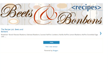 Tablet Screenshot of beetsandbonbonsrecipes.blogspot.com