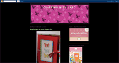 Desktop Screenshot of craftingwithcaro.blogspot.com