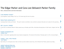 Tablet Screenshot of myparkerfamilynews.blogspot.com