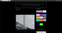 Desktop Screenshot of galeria-javierazurmendi.blogspot.com