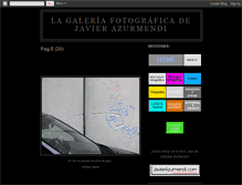 Tablet Screenshot of galeria-javierazurmendi.blogspot.com