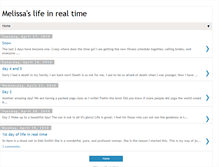 Tablet Screenshot of melissaslifeinrealtime.blogspot.com