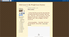 Desktop Screenshot of julielosesitmyweightlossjourney.blogspot.com