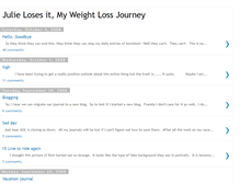 Tablet Screenshot of julielosesitmyweightlossjourney.blogspot.com