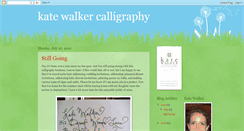 Desktop Screenshot of katewalkercalligraphy.blogspot.com