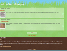 Tablet Screenshot of katewalkercalligraphy.blogspot.com