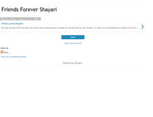 Tablet Screenshot of friends-forever-shayari.blogspot.com