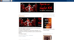 Desktop Screenshot of operadelsigloxx.blogspot.com