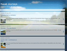 Tablet Screenshot of kayakjourneys.blogspot.com