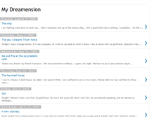 Tablet Screenshot of mydreamension.blogspot.com