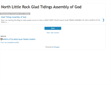 Tablet Screenshot of gladtidingsnlr.blogspot.com