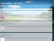 Tablet Screenshot of kathyhadleylifecoach.blogspot.com