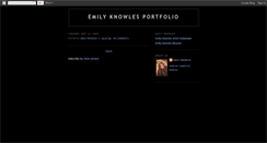 Desktop Screenshot of emilyknowlesportfolio.blogspot.com