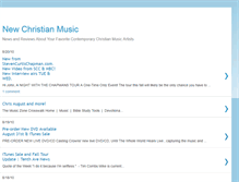 Tablet Screenshot of christianmusicnews.blogspot.com