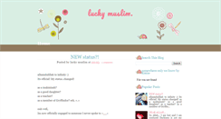 Desktop Screenshot of luckymuslim.blogspot.com