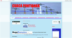 Desktop Screenshot of cuacapontianak.blogspot.com