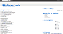Desktop Screenshot of littleblogofrants.blogspot.com