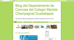 Desktop Screenshot of dptocienciasmaristas.blogspot.com