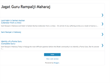 Tablet Screenshot of jagatgururampaljimaharaj.blogspot.com