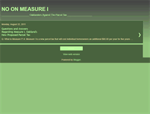 Tablet Screenshot of noonoaklandparceltax.blogspot.com