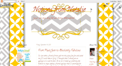Desktop Screenshot of notionsfromnatalie.blogspot.com