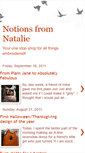 Mobile Screenshot of notionsfromnatalie.blogspot.com