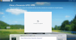 Desktop Screenshot of eticaydocencia-upel-ipb.blogspot.com