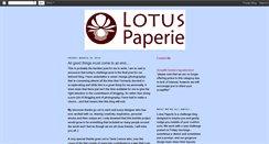 Desktop Screenshot of lotuspaperie.blogspot.com