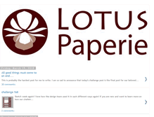 Tablet Screenshot of lotuspaperie.blogspot.com