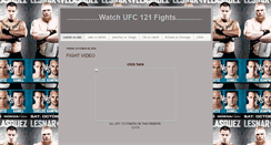 Desktop Screenshot of lesnar-vs-velasquez-fight-video.blogspot.com