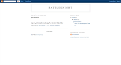 Desktop Screenshot of bjob-battlknight.blogspot.com