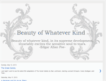 Tablet Screenshot of beautyofwhateverkind.blogspot.com