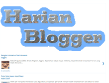 Tablet Screenshot of harianblogger.blogspot.com