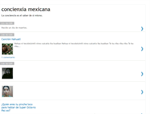 Tablet Screenshot of concienxiamexicana.blogspot.com
