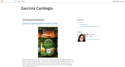 Desktop Screenshot of garciniaresource.blogspot.com