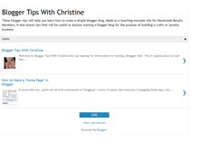 Tablet Screenshot of bloggertipswithchristine.blogspot.com
