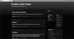 Desktop Screenshot of invalidletterdept.blogspot.com