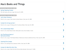 Tablet Screenshot of maxsbooksandthings.blogspot.com