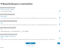 Tablet Screenshot of beautifuldreams-cruelrealities.blogspot.com