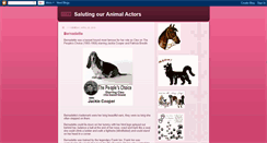 Desktop Screenshot of animal-actors.blogspot.com