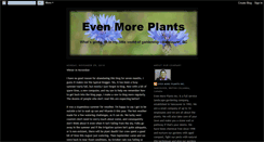 Desktop Screenshot of evenmoreplants.blogspot.com