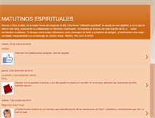 Tablet Screenshot of matutinosespirituales.blogspot.com