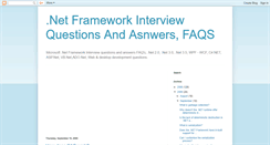 Desktop Screenshot of dotnetframeworkfaq.blogspot.com