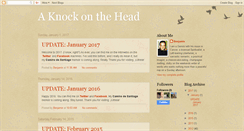 Desktop Screenshot of aknockonthehead.blogspot.com