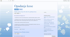 Desktop Screenshot of opadanje-kose.blogspot.com